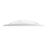 Sunco 5/6 inch LED Disk Downlight 12W can be direct wired to a junction box - without a recessed can - or installed in a recessed can. CRI 90 plus. Image here is the slim profile disk downlight seen on edge so you can note how the trim will blend seamlessly into your ceiling. The rounded dome lens is also low profile and won’t distract from your décor by calling attention to itself.