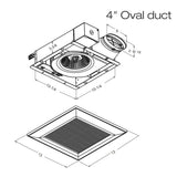 Panasonic WhisperValue DC, Ventilation Fan, Condensation Sensor, 50/80/110 CFM