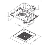 Panasonic WhisperSense DC, Bathroom Exhaust Fan, 50/80/110 CFM