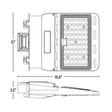 LED Area Light, Parking Lot, 100W, Type III, 120-277V, 15800 Lumens