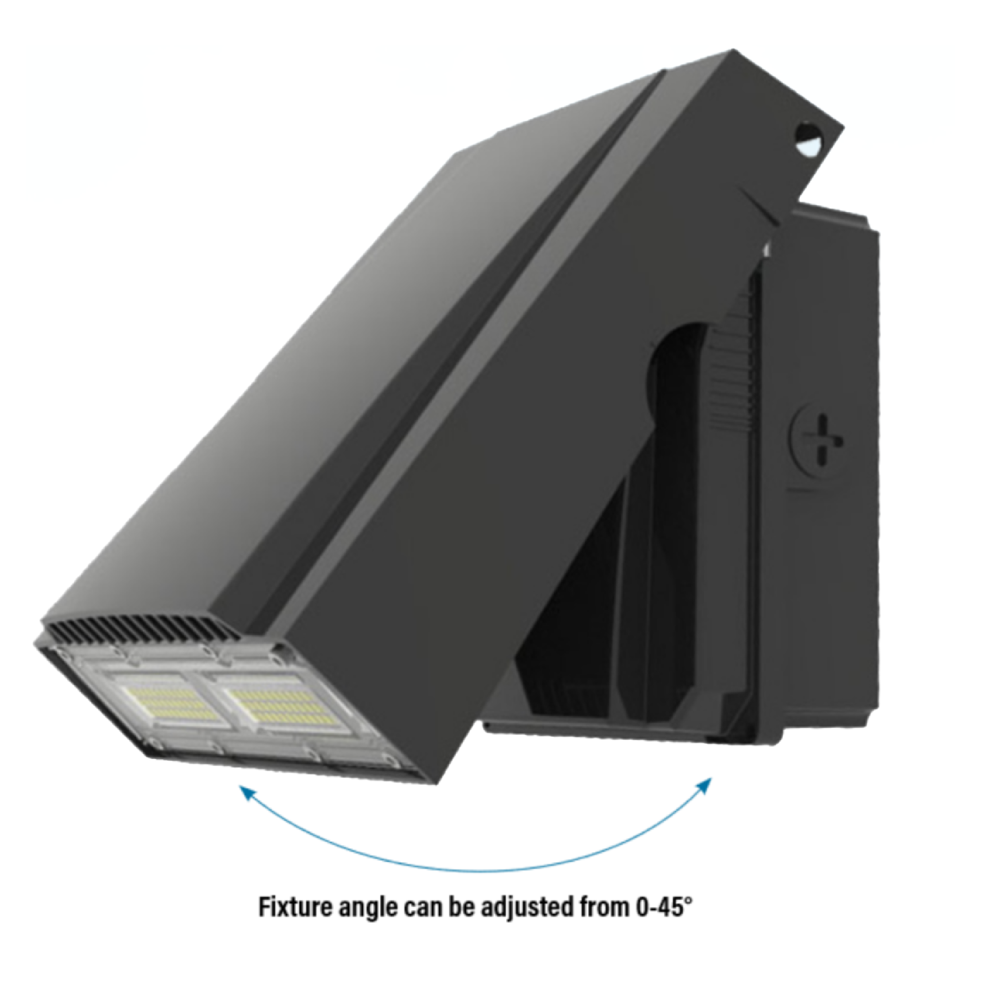 LED Slim Wall Pack, Angle Adjustable, 50W, 5700 Lumens
