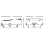LED Slim Wall Pack, Angle Adjustable, 50W, 5700 Lumens