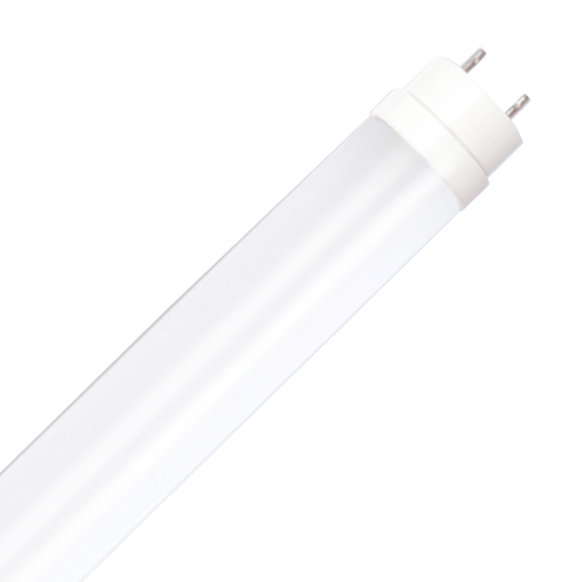 T8 LED Tube, 4ft, Frosted, Plug & Play, Hybrid Type A+B, 14W, 1800 Lumens