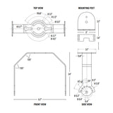 Adjustable Mounting Bracket for 100-250W UFO High Bay