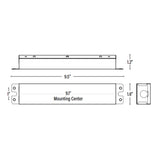 Emergency Battery, 8W/90 Min, For LED BLP Panels dimensions