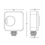 Bi-Level, Daylight Harvest Microwave Sensor dimensions