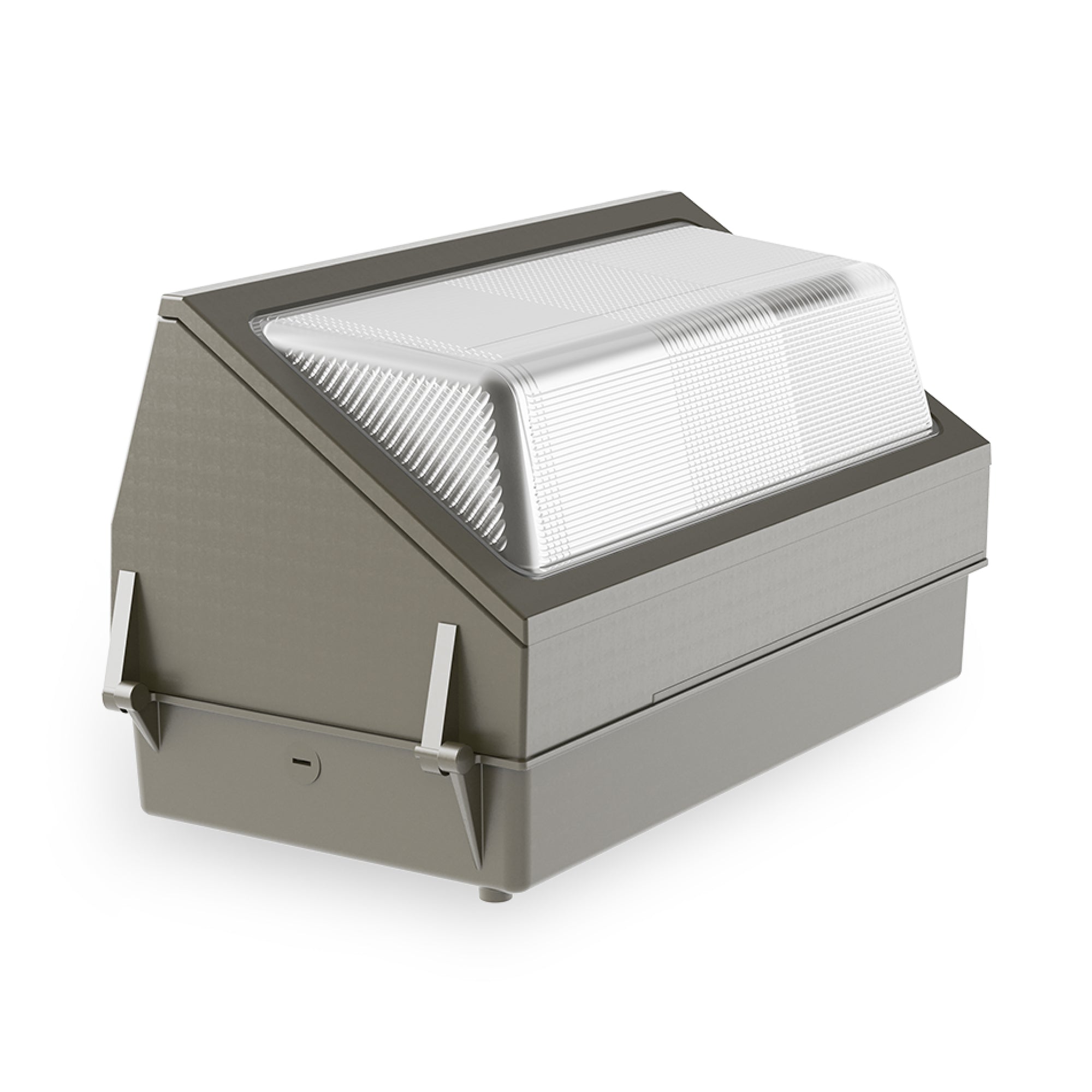 Image shows rear of Sunco LED Wall Pack 120W light fixture. Easy to install in a few easy steps, this commercial grade wall pack is a light fixture you can use for security lights or flood lights outside. IP65 rated and waterproof for long-lasting exterior lighting.