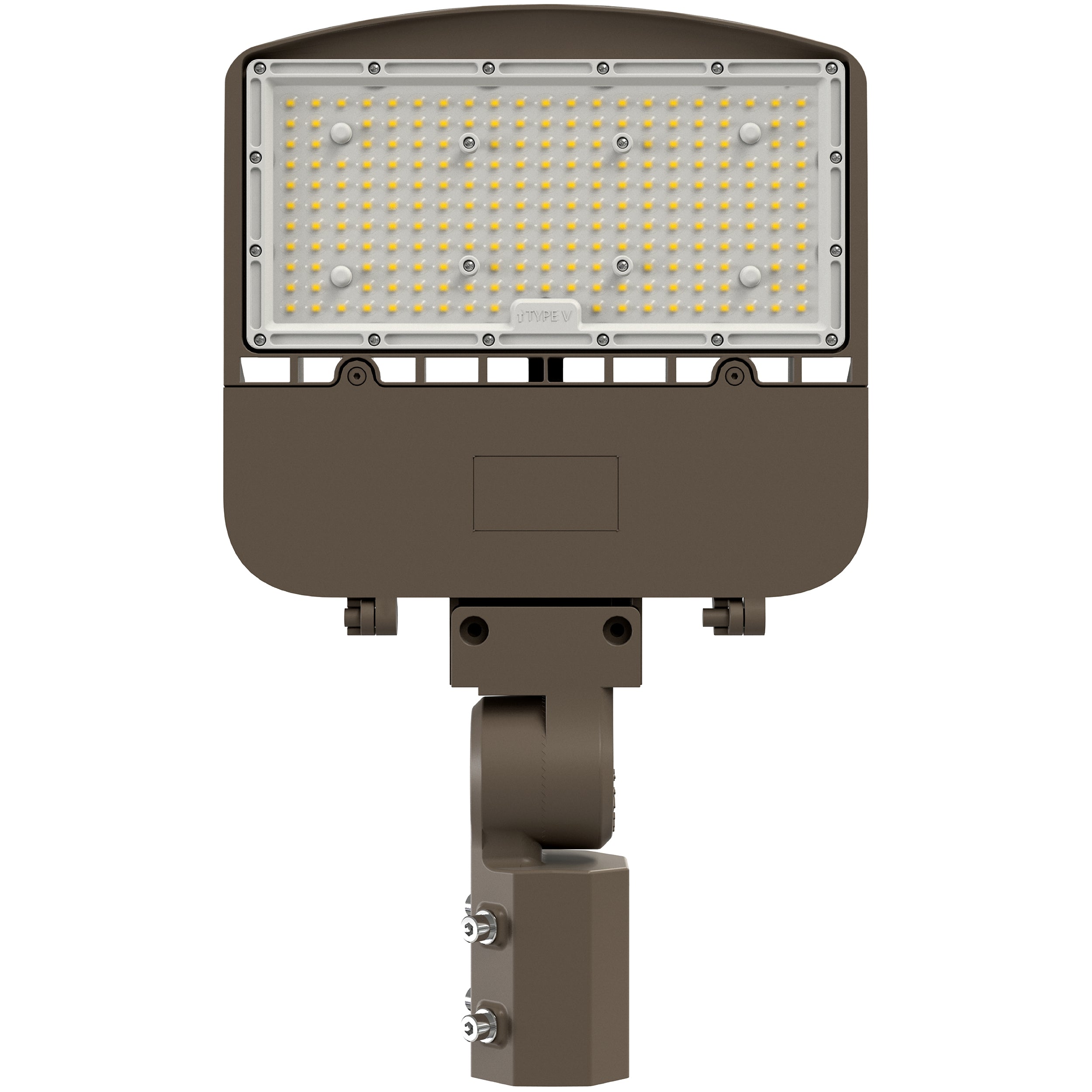 Sunco Shoebox Parking Lot Pole Light LED 150W Dusk to Dawn Fixture Photocell sensor bottom view