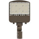 Sunco Shoebox Parking Lot Pole Light LED 200W Dusk to Dawn Fixture Photocell sensor bottom view