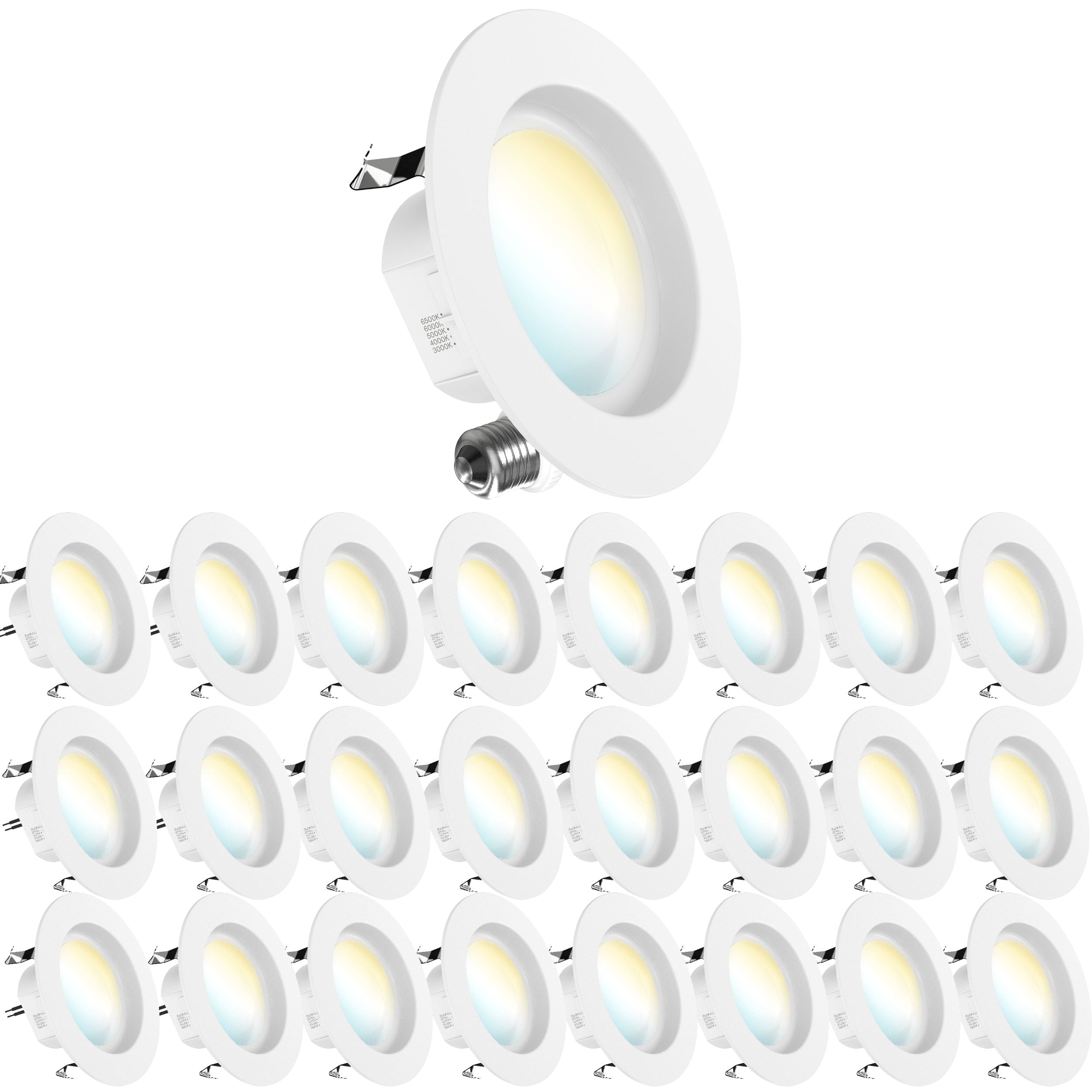 LED Recessed Lighting Kit, 4-Inch, Smooth, Selectable | SUNCO – Sunco ...