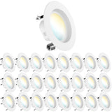 Recessed LED Retrofit Lighting, 4 Inch, Smooth, 660 Lumens, Selectable CCT (3000K-6500K)