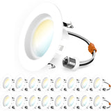 Recessed LED Retrofit Lighting, 4 Inch, Smooth, Selectable CCT, 660 Lumens