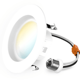 Recessed LED Retrofit Lighting, 4 Inch, Smooth, 660 Lumens, Selectable CCT (2700K-5000K)