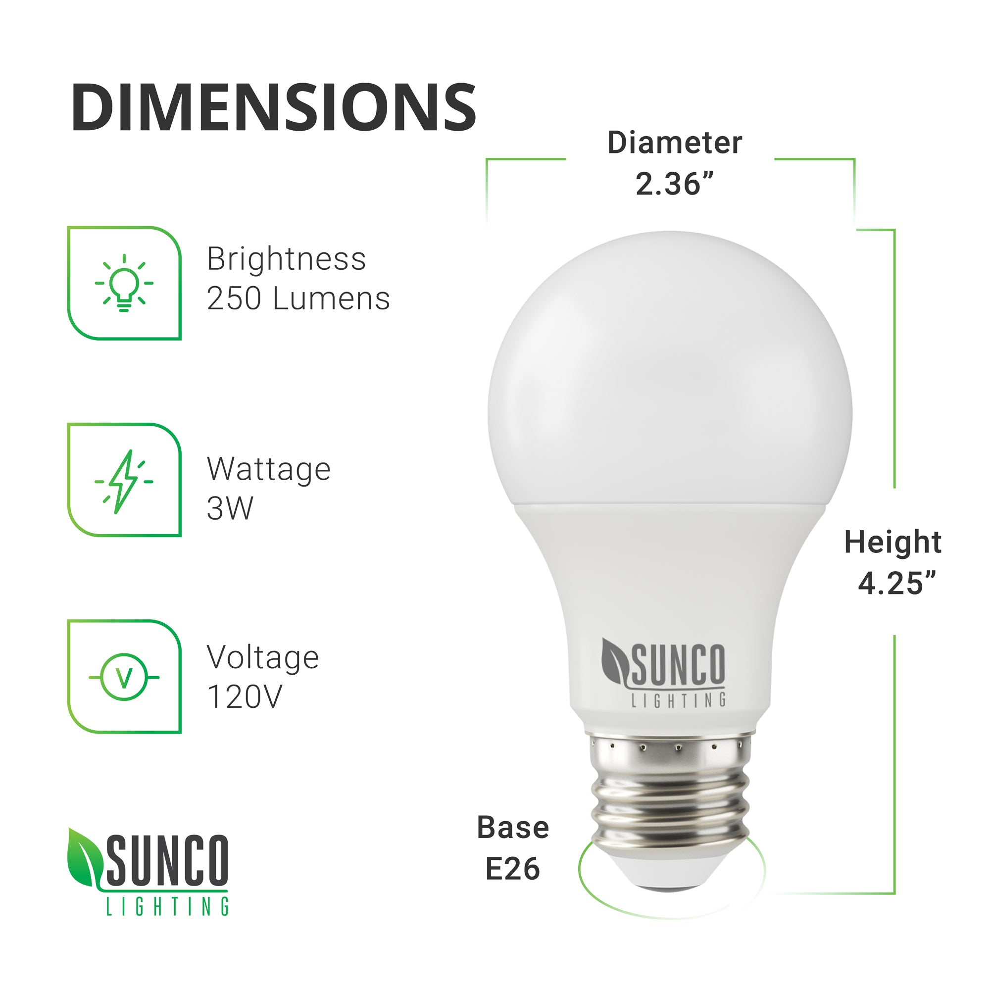 3W LED | LED LIGHTING | – Sunco