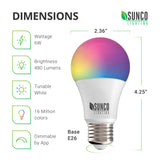 A19 LED Smart Bulb, WiFi, 480 Lumens