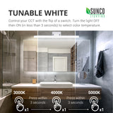 Tunable White. Control your CCT with the flip of a switch. How to Change the Color Temperature on the Alta Tunable White Vanity Light Fixture: Turn the light OFF then ON (in less than 3 seconds) to select color temperature. You have 3 CCT options to choose from: 3000K, 4000K, 5000K. Flip off/on once for 3000K, wait 3 seconds, flip off/on once for 4000K, wait 3 seconds, flip off/on once for 5000K. Cycle through all options until you find the one you want.