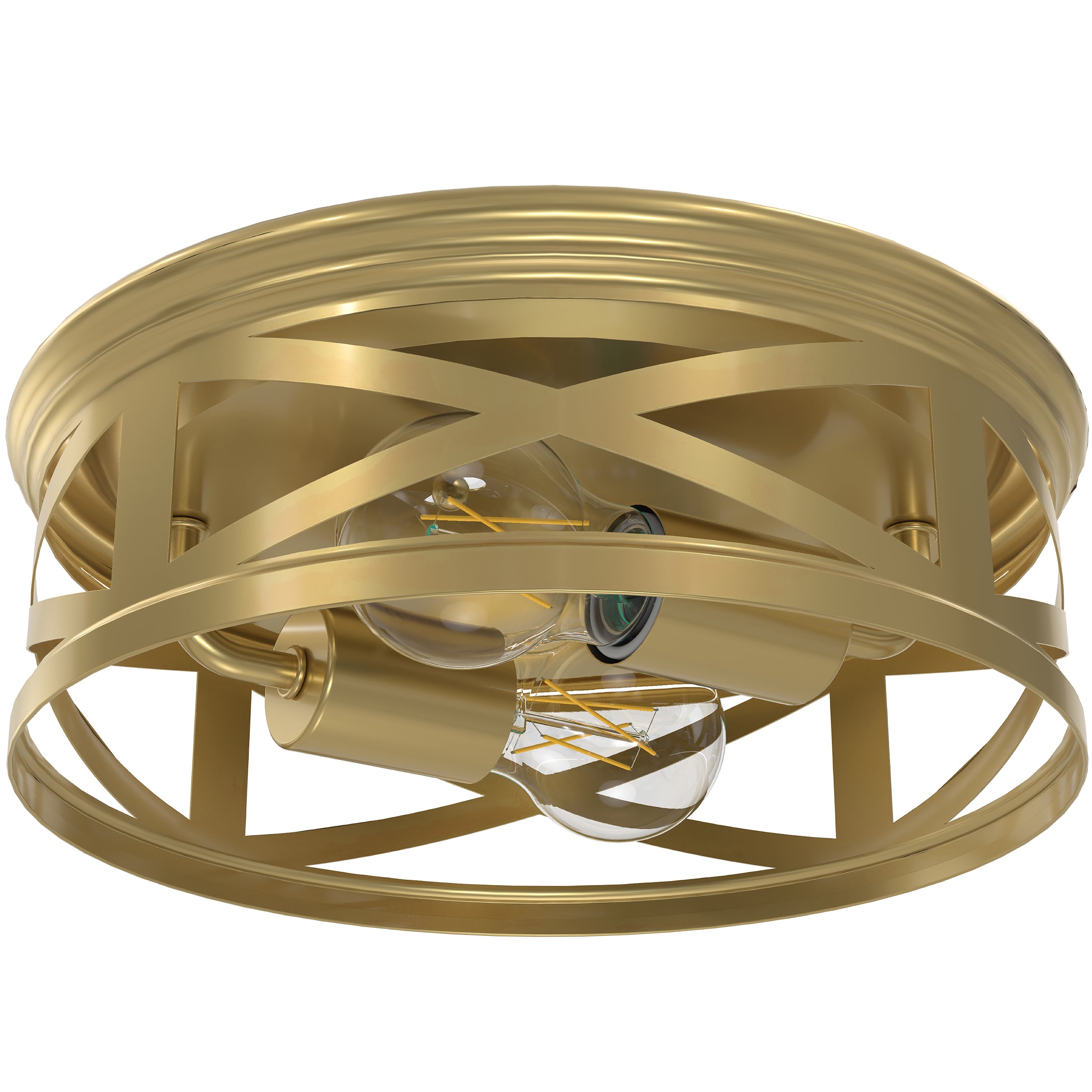 Arcadia Industrial Ceiling Light with A19 Filament Bulbs, 1600 Lumens