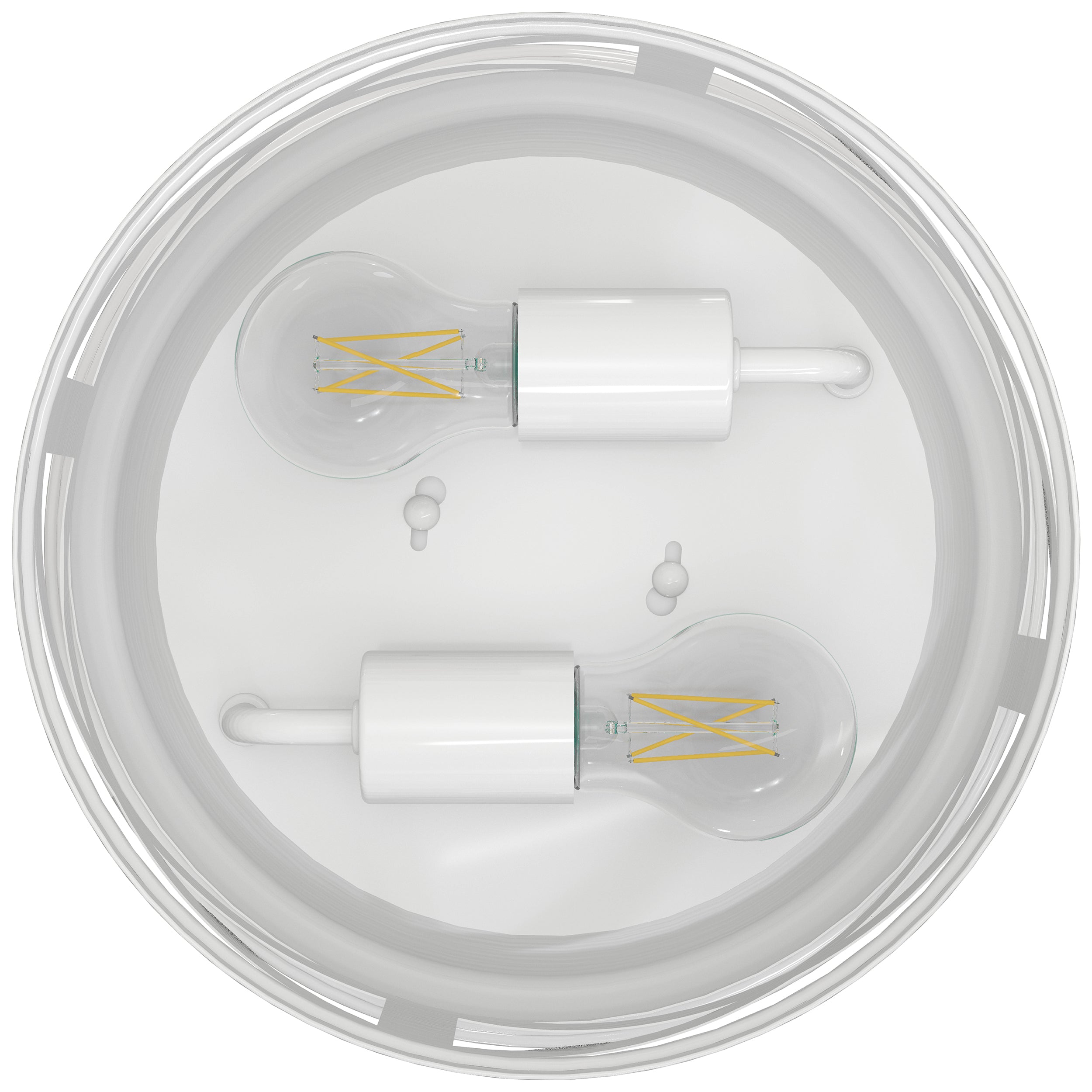 Arcadia Industrial Ceiling Light with A19 Filament Bulbs, 1600 Lumens
