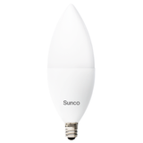 B11 LED Candelabra Bulb, Dusk to Dawn, 450 Lumens