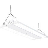 Dimmable 80W LED Linear High Bay from Sunco Lighting is 2 feet long and offers instantaneous, bright light for warehouse, gymnasium, workshop or industrial space. This 11200 lumen area light comes with chains for hanging high bay light fixture. The 80W LED is a 200W equivalent. The fixture is UL listed and FCC certified. Dim via 1-10V dimming. Add an optional motion sensor for occupancy sensor style motion activation.
