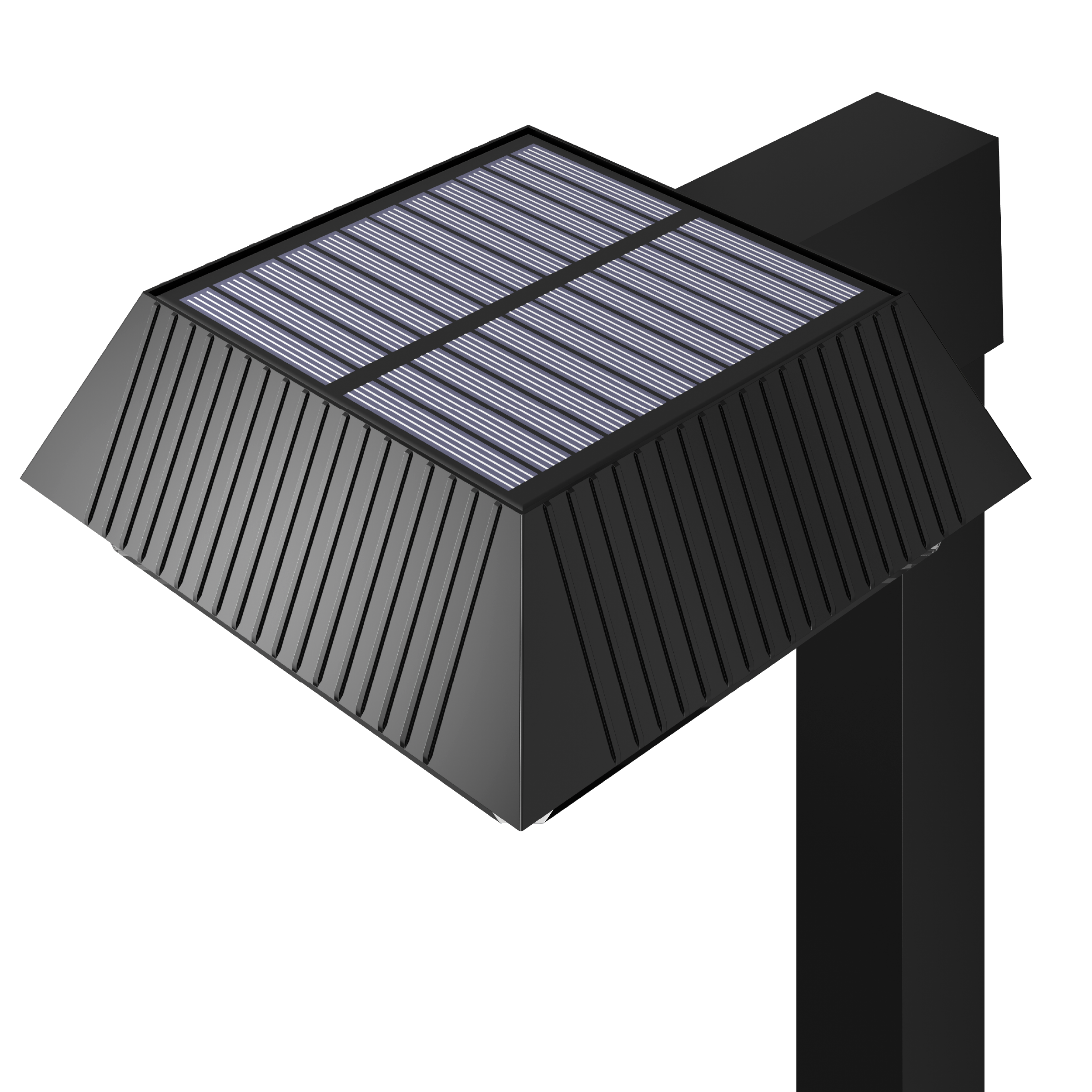Sunco Lighting LED Solar Sidewalk Light Top View 