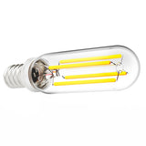 Wet rated for outdoor use, the Sunco T6 LED Candelabra Filament Bulb is dimmable and only consumes 4.5 watts yet is a 60W equivalent. Add flair and style to your exterior lighting for unique lighting in restaurants, patios, outdoor bars, and for outdoor weddings or other outside event celebrations. Ideal for fixtures with an exposed bulb to show off the retro look and LED technology of the filament inside the glass bulb.