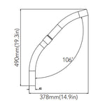 Mounting Arm Kit for Silver Gray LED Barn Lights