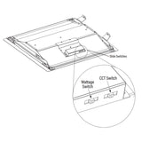 LED Center Basket Retrofit Troffer, 45W/38W/34W, 2x4, Selectable Wattage & CCT, 5600 Lumens