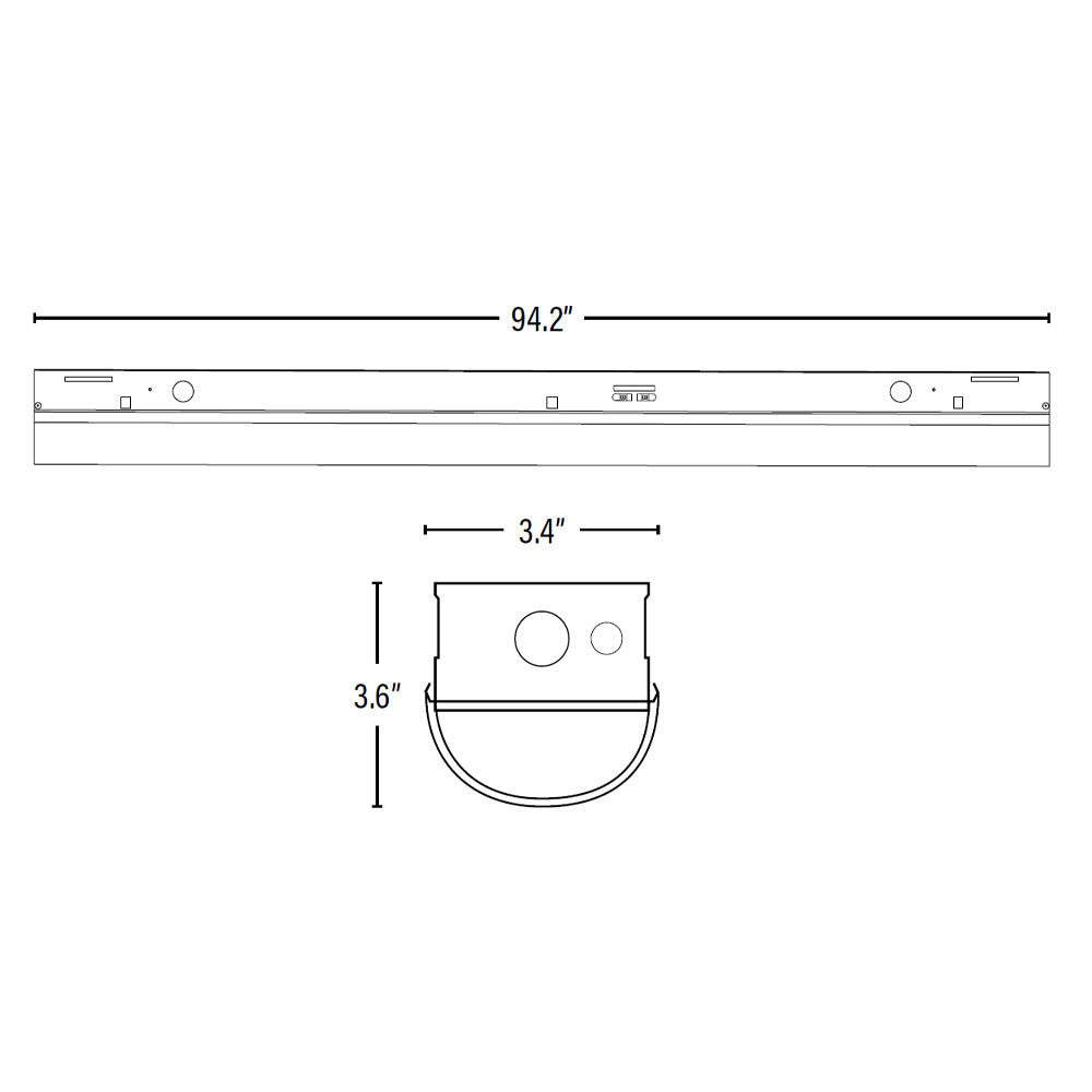 8ft LED Strip Light Fixture, 65W, 8500 Lumens – Sunco Lighting