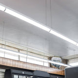 8ft LED Strip Light Fixture, 65W/75W/90W, Selectable Wattage & CCT, 12100 Lumens