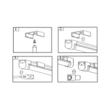 LED Under Cabinet Light Bar, 21.2 Inch, 8W, 898 Lumens, installation